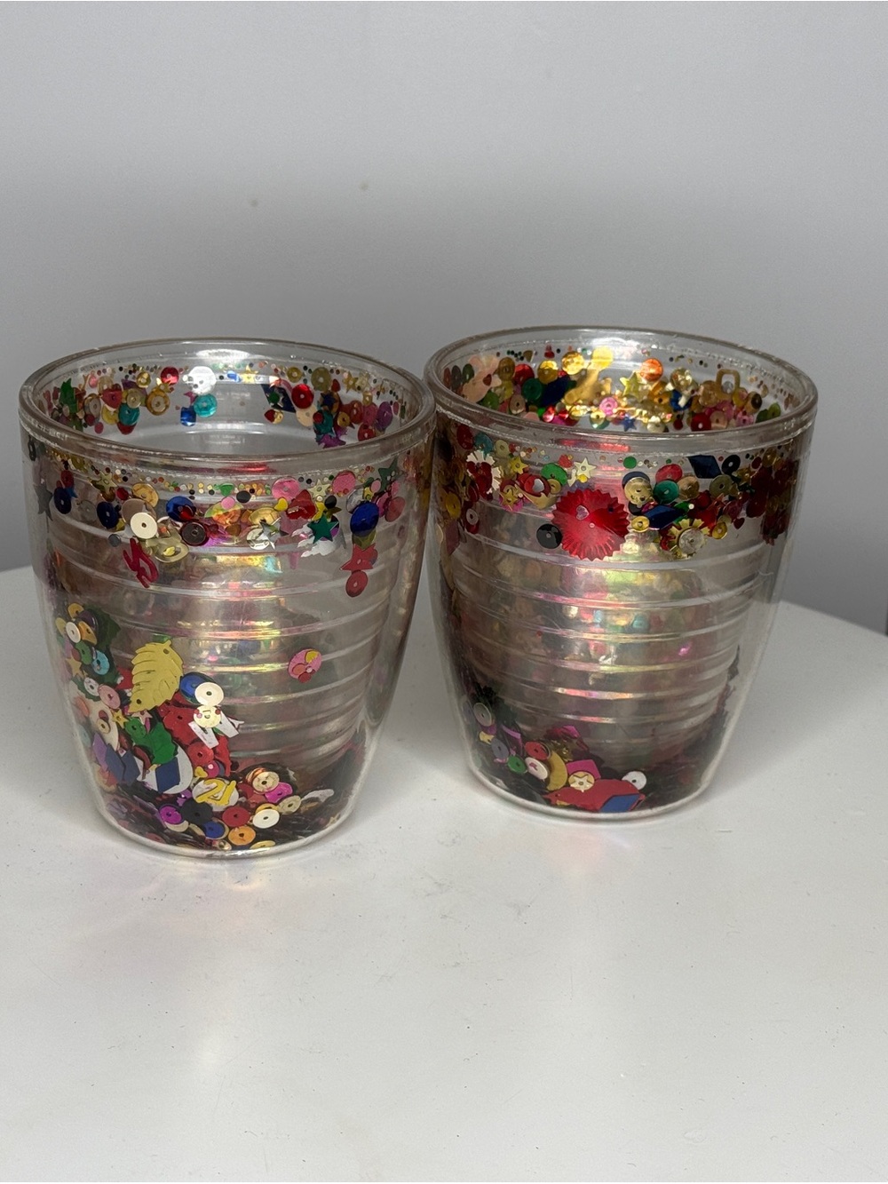 Rare Vintage Tervis Confetti
Glitter Tumblers